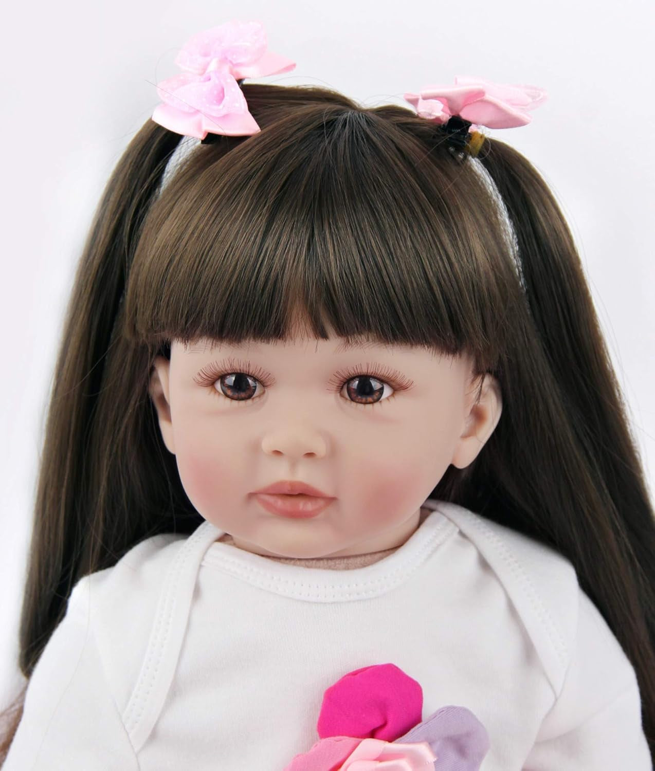 ZIYIUI Păpuși Reborn Baby de 24 de inci, Păpuși realiste cu corp moale, Păpuși Reborn Baby lucrate manual de 60 cm, Cadouri de Crăciun