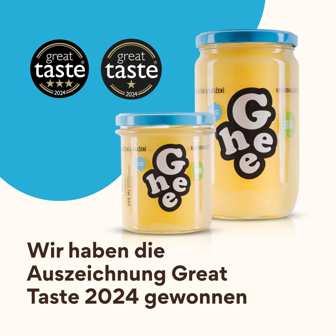 Ghee Butter BIO 600 g - Ideal Pentru Prăjit și Coacere Fără Lactoză
