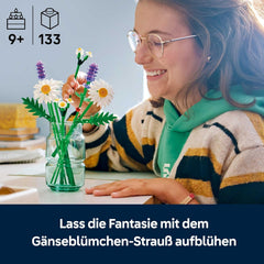 LEGO Botanicals Gänseblümchen - Strauß aus Kunstblumen mit Gänseblümchen & Lavendel - DIY Deko fürs Kinderzimmer - Geschenkidee zum Muttertag - 11508