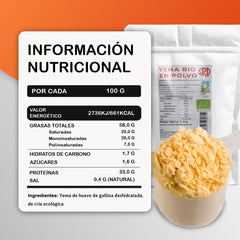 Serman Nutricion Bio Galben De Ou Pulbere - Fara Gluten Fara Lactoză