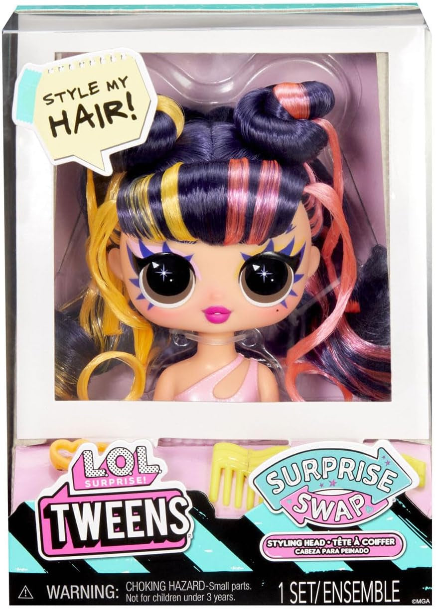 L.O.L. Surprise! Tweens Surprise Swap Serie - Styling-Köpfe mit tollen Haar-Accessoires und wunderschönem Haar - ideal für Kinder ab 4 Jahren,Mehrfarbig