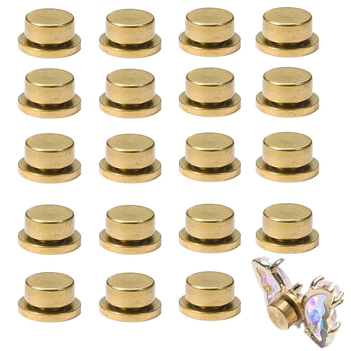 Nail Art Rotating Charm, 20 Stück Spinning Nail Charms Nail Rotating Bearing Für Nail Art Design DIY Crafting Schmuck Zubehör