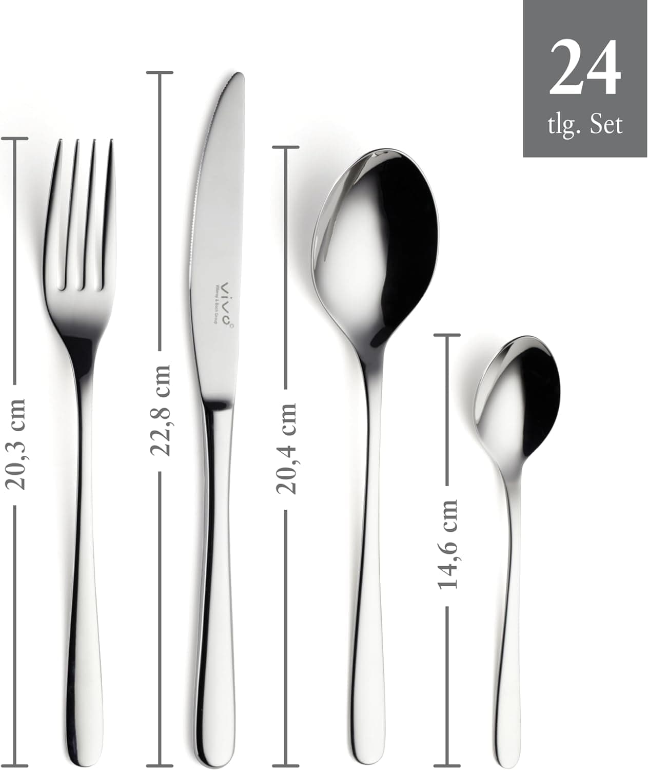 Vivo by Villeroy & Boch – New Fresh Basic set de tacâmuri din 24 de piese pentru 6 persoane Bucatarie Naty Shop