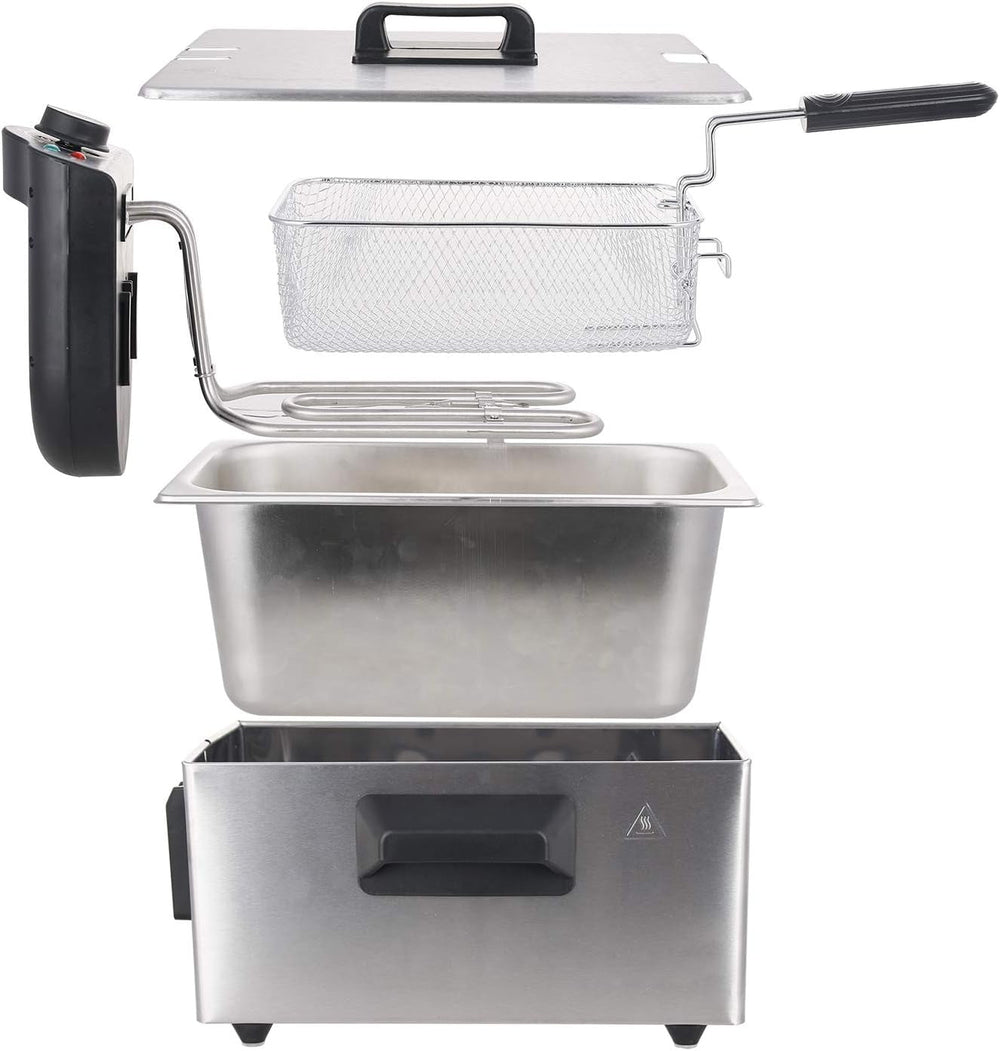 Friteuză cu ulei Emerio 3.0L cu tehnologie Cold Zone, 2000 W Electrocasnice Naty Shop