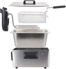Friteuză cu ulei Emerio 3.0L cu tehnologie Cold Zone, 2000 W Electrocasnice Naty Shop