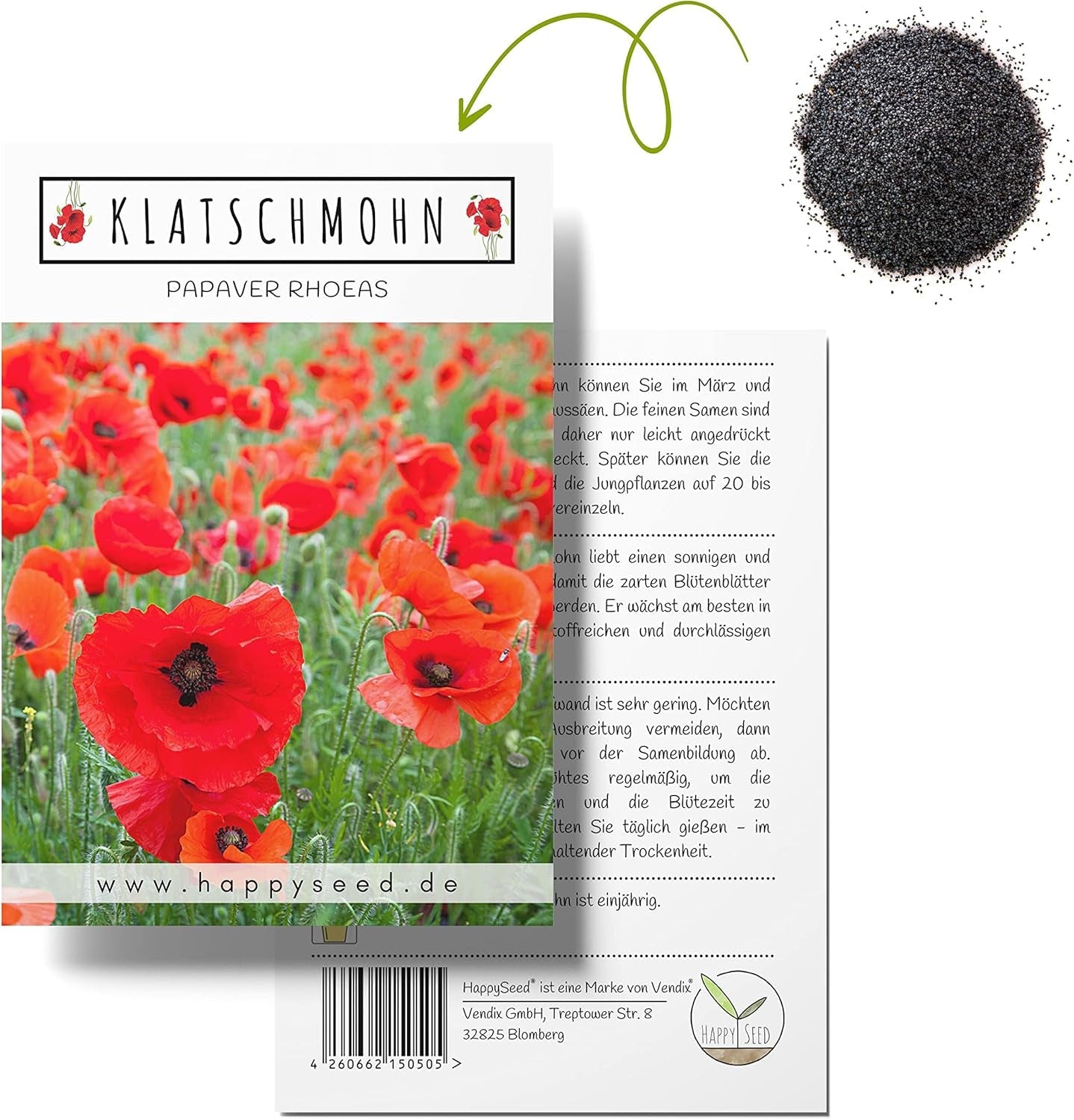Amestec de semințe de mac californian (Eschscholzia californica) - Maci cu înflorire frumoasă, cu o perioadă lungă de înflorire, pentru o pajiște cu flori colorate (Mac californian)
