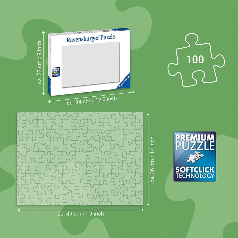 Ravensburger puzzle pentru copii - 13670 Unicorni în lumina lunii - Puzzle cu lumină de unicorn pentru copii cu vârsta de peste 6 ani, cu 100 de piese în format XXL, strălucește în întuneric Puzzle Naty Shop