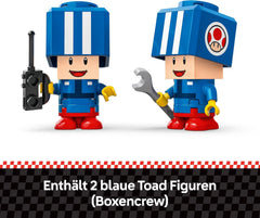 LEGO Super Mario: Mario Kart – Toad’s Garage Set, Nintendo Mechanic Toy with 2 Blue Toad Character Figures for Independent Play, Birthday Gift for Boys, Girls and Gamers Aged 8 Plus 72035