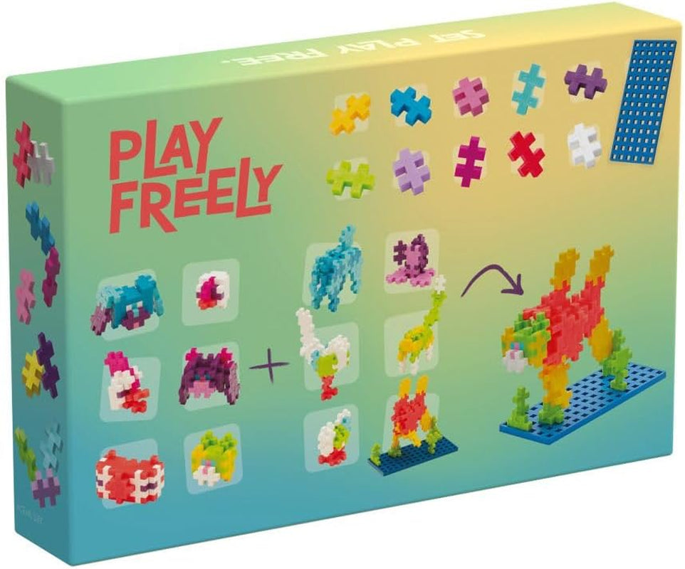 Plus-Plus 3962 Geniales Konstruktionsspielzeug, Learn to Build Haustiere, Kreativ-Bausteine für Kinder, 275 Teile