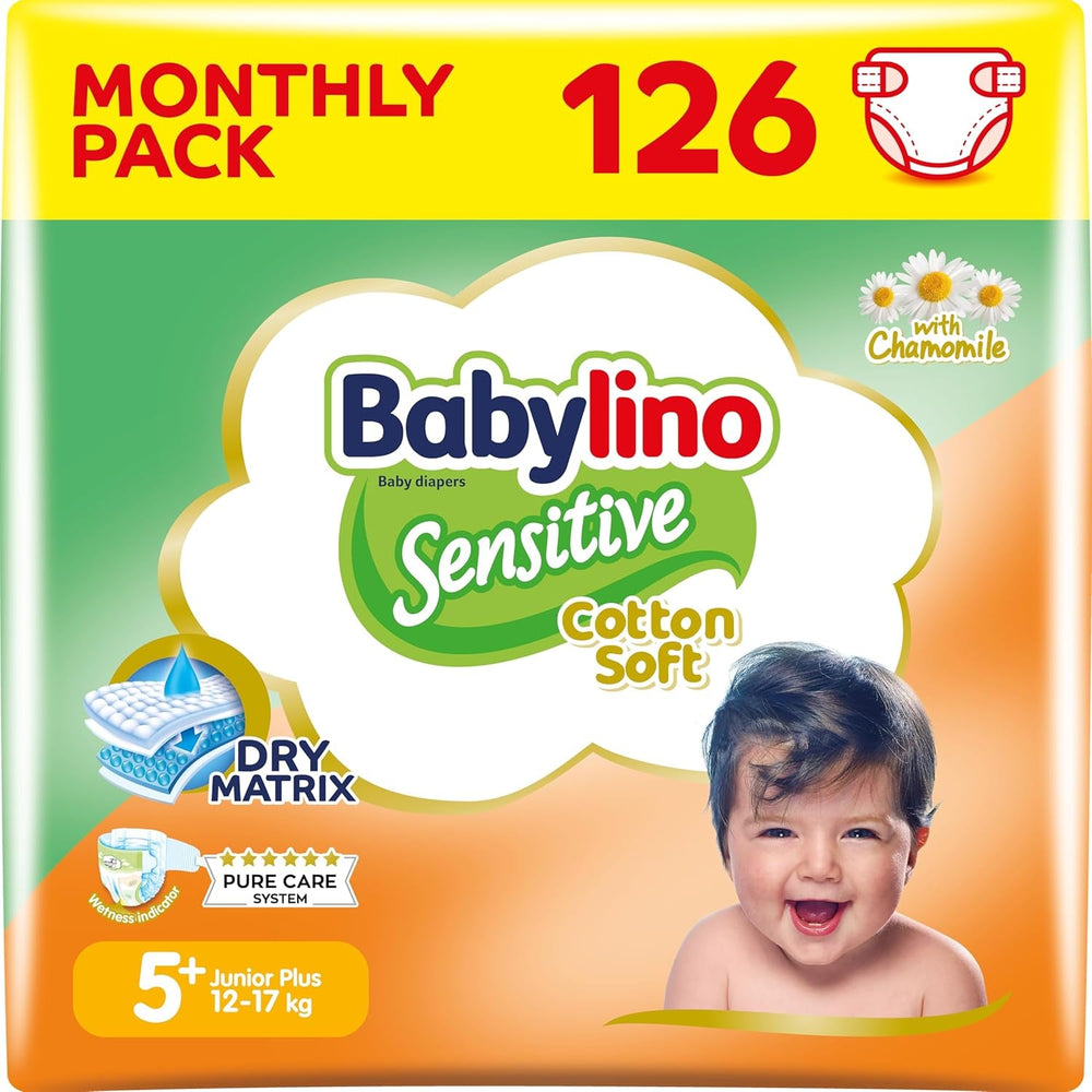 Scutece pentru bebeluși sensibili, mărimea 7, extra large plus (+15 kg), 14 bucăți