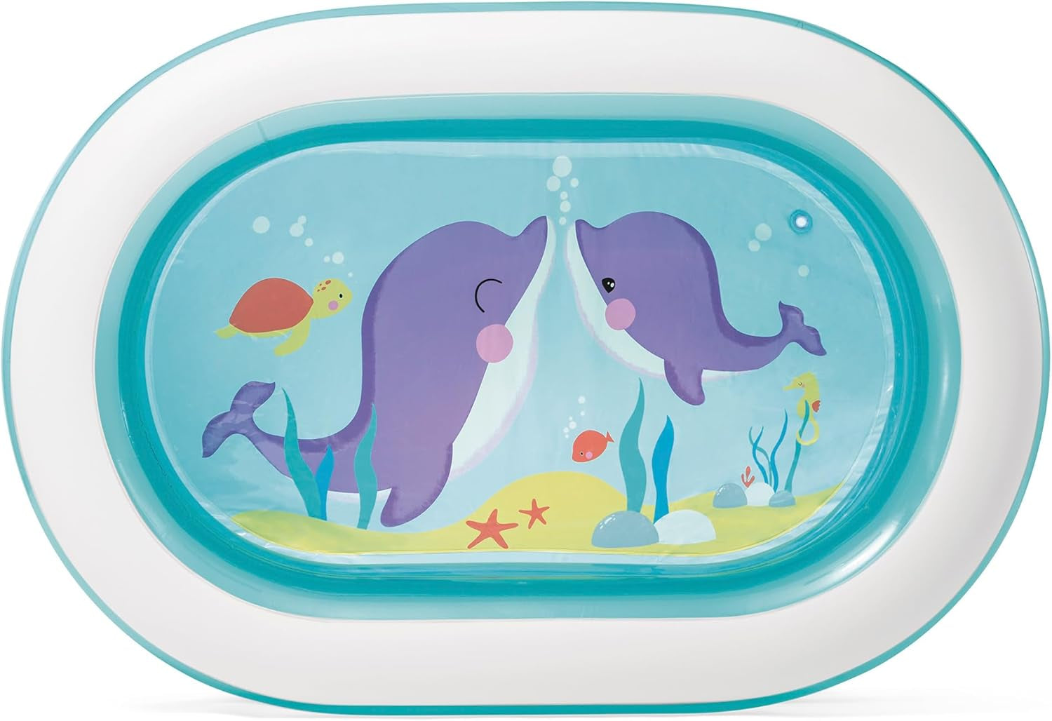 Intex 57482NP - Piscină ovală Whale (sortiment de modele), albastră, 163 cm L x 107 cm l x 46 cm H