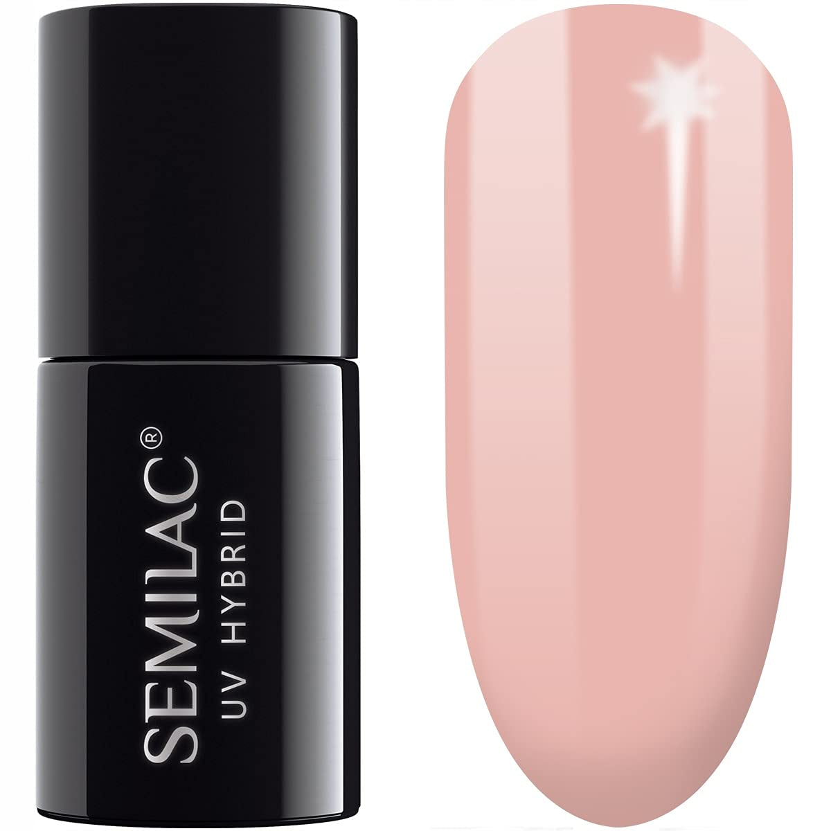 Semilac UV Nagellack Hybrid 404 Black Beans Muffin 7ml Kollektion Tastes of Fall