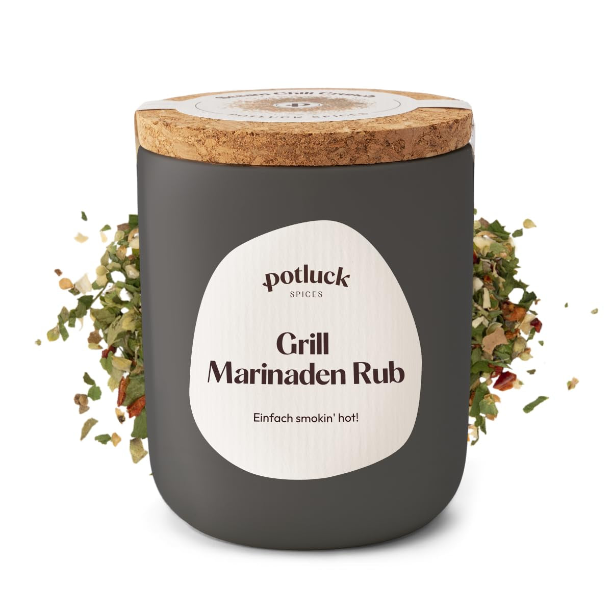 Potluck | Burger Spice | Würzmischung im Keramiktopf | 100g | Vegan, glutenfrei und mit natürlichen Inhaltsstoffen