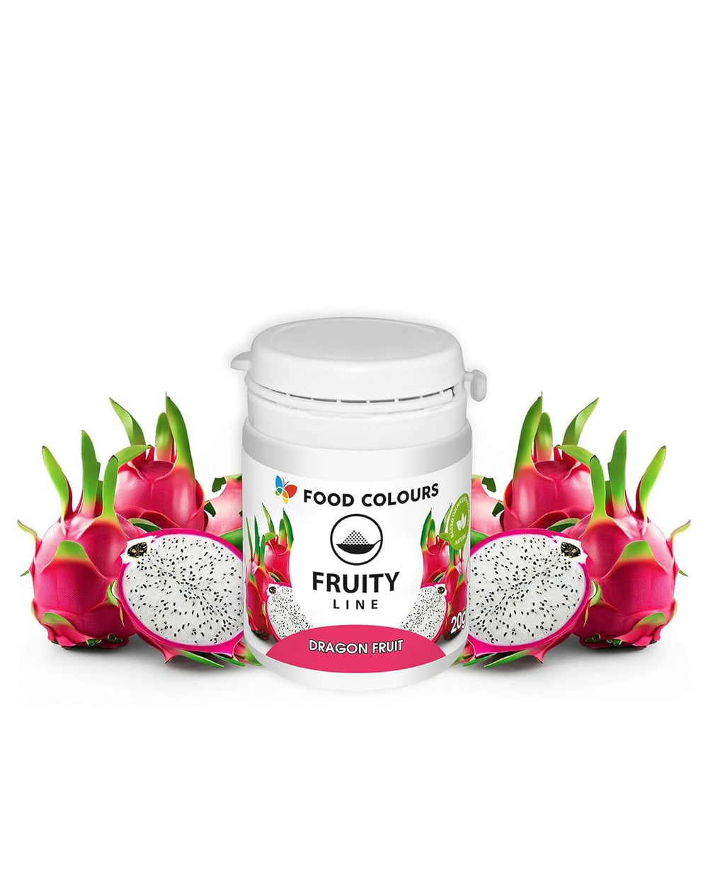 Coloranți alimentari pudră colorant natural Fruity Line BLUEBERRY 20G pudră colorantă naturală pentru creme glazură burete aluat sub formă de pudră colorant alimentar pentru băuturi jeleuri
