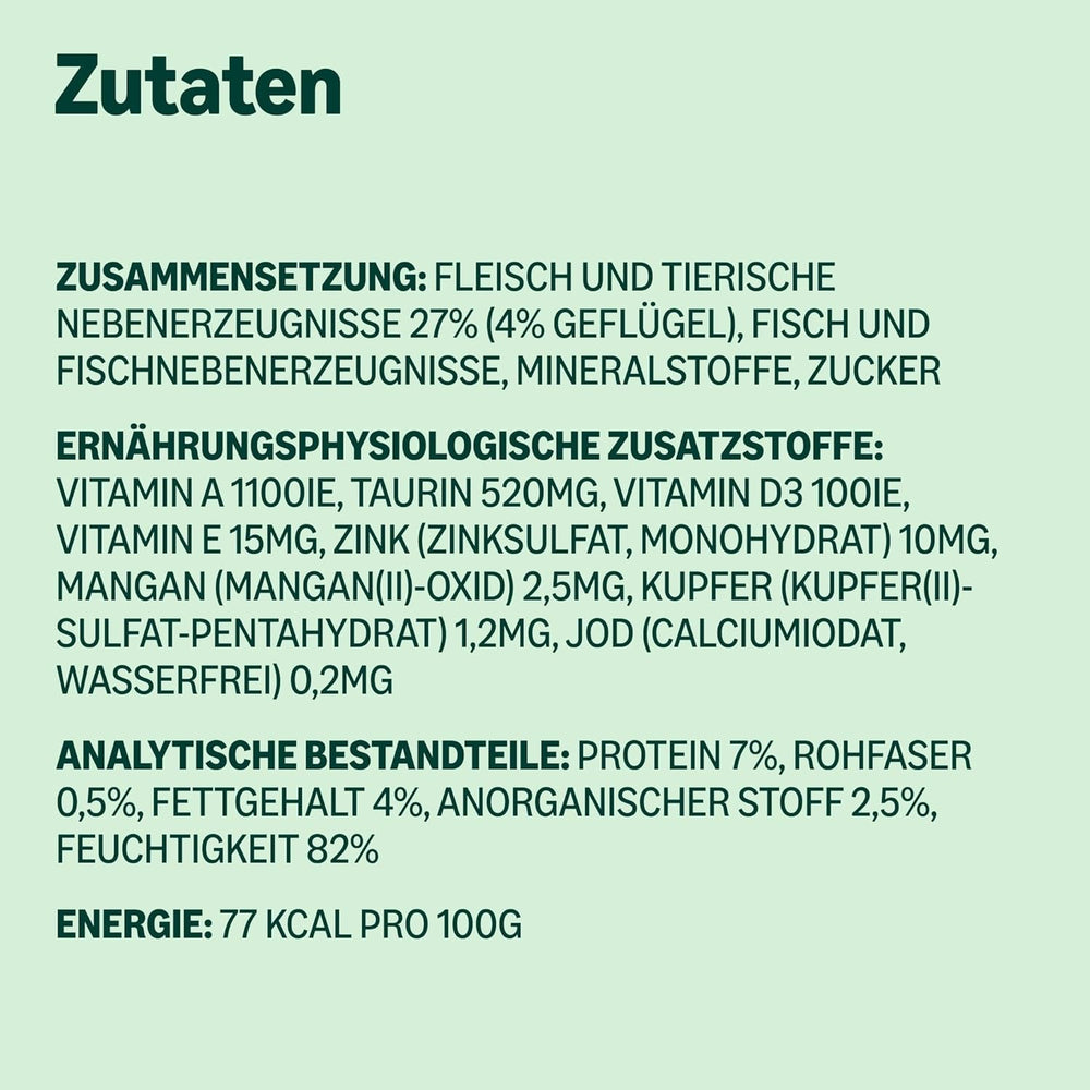 by Amazon Katzensfutter, nass, Dose, Stücke mit Geflügel in Sauce, 12 x 415 g