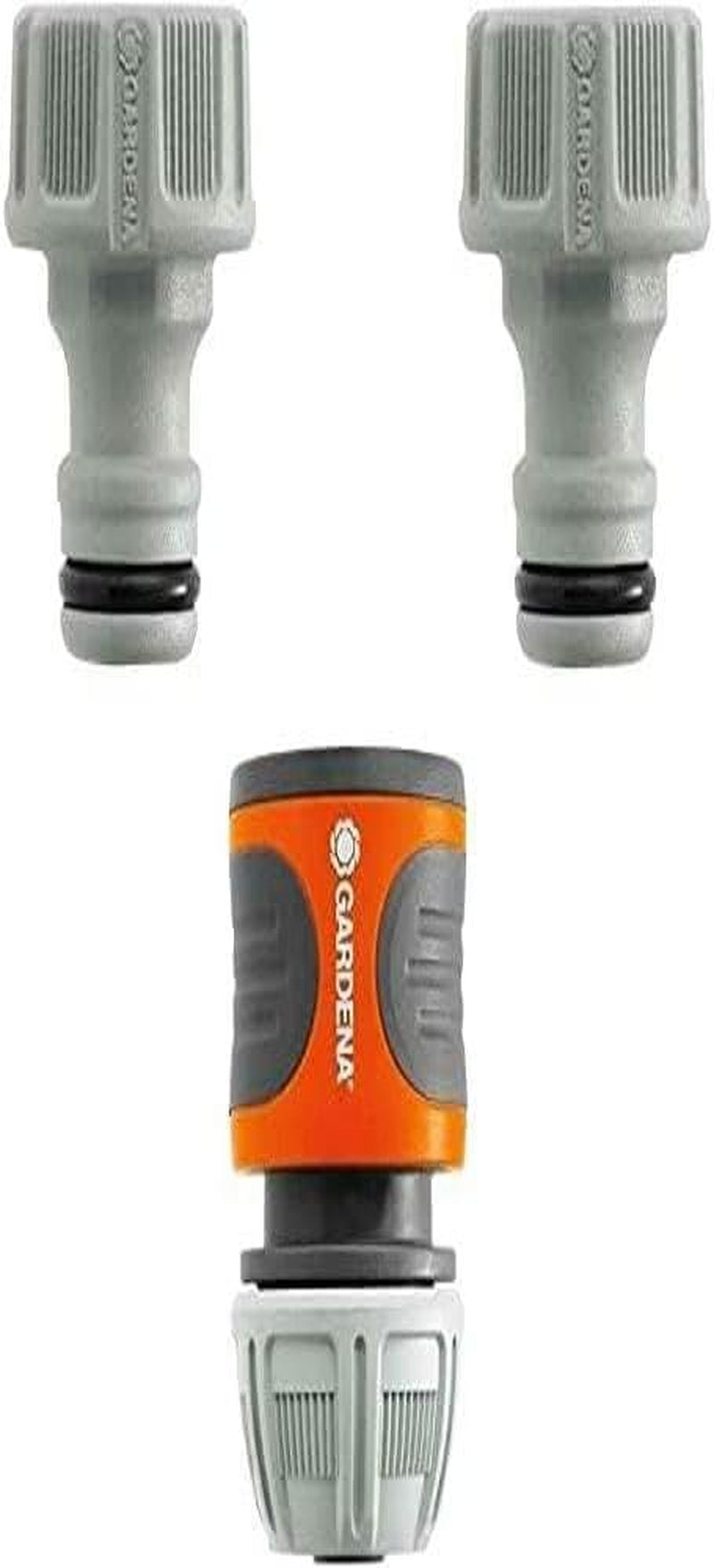 Set de cuplaje Gardena: Cuplaj furtun pentru prelungitor de 13 mm (1/2 inch) și 15 mm (5/8 inch), chiar și sub presiune mare a apei, asamblare ușoară (18283-20)