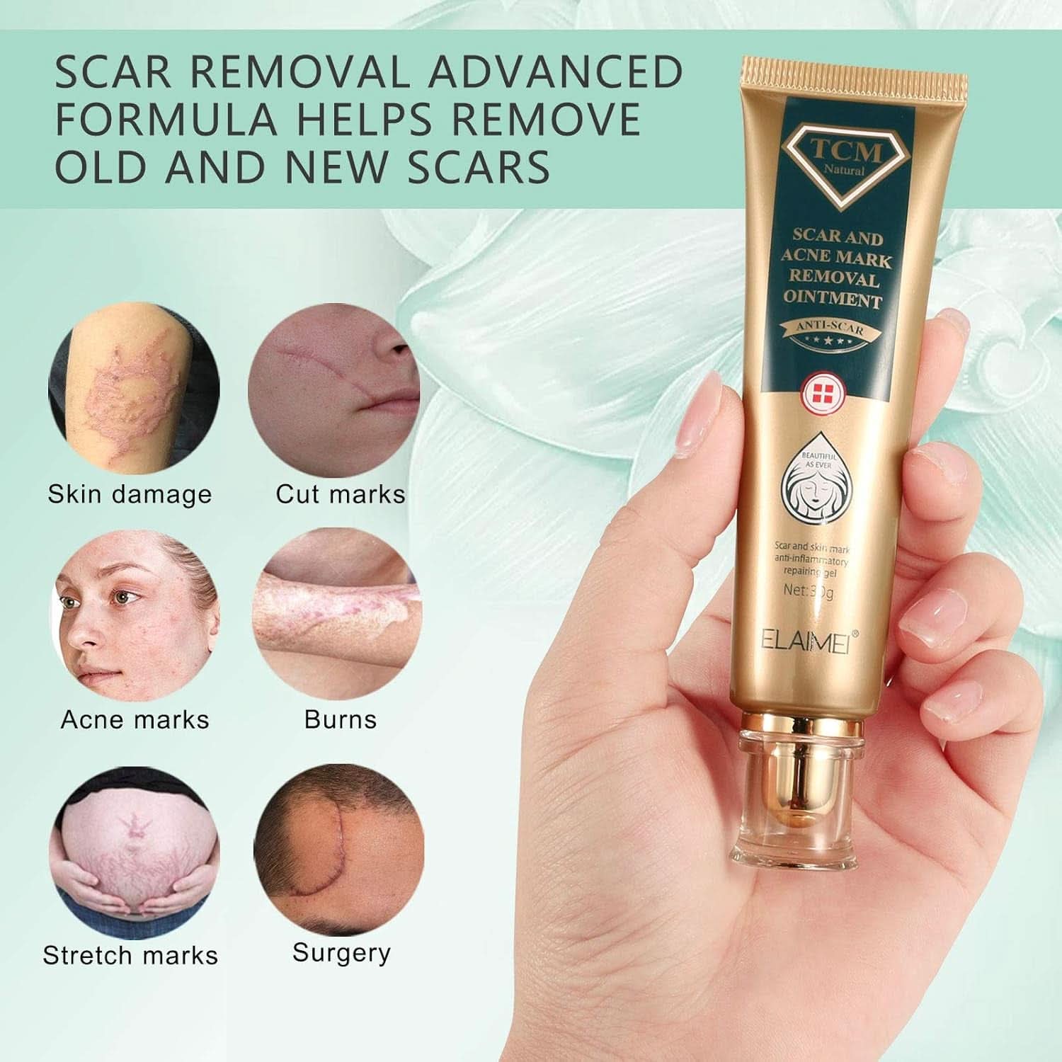 Gel pentru cicatrici, 30g Cosmetice si Infrumusetare Naty Shop