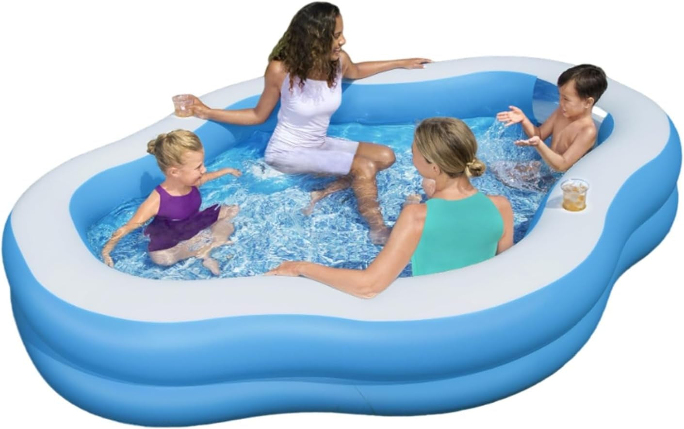 Piscină de familie Bestway, 213 x 206 x 69 cm, Culoare