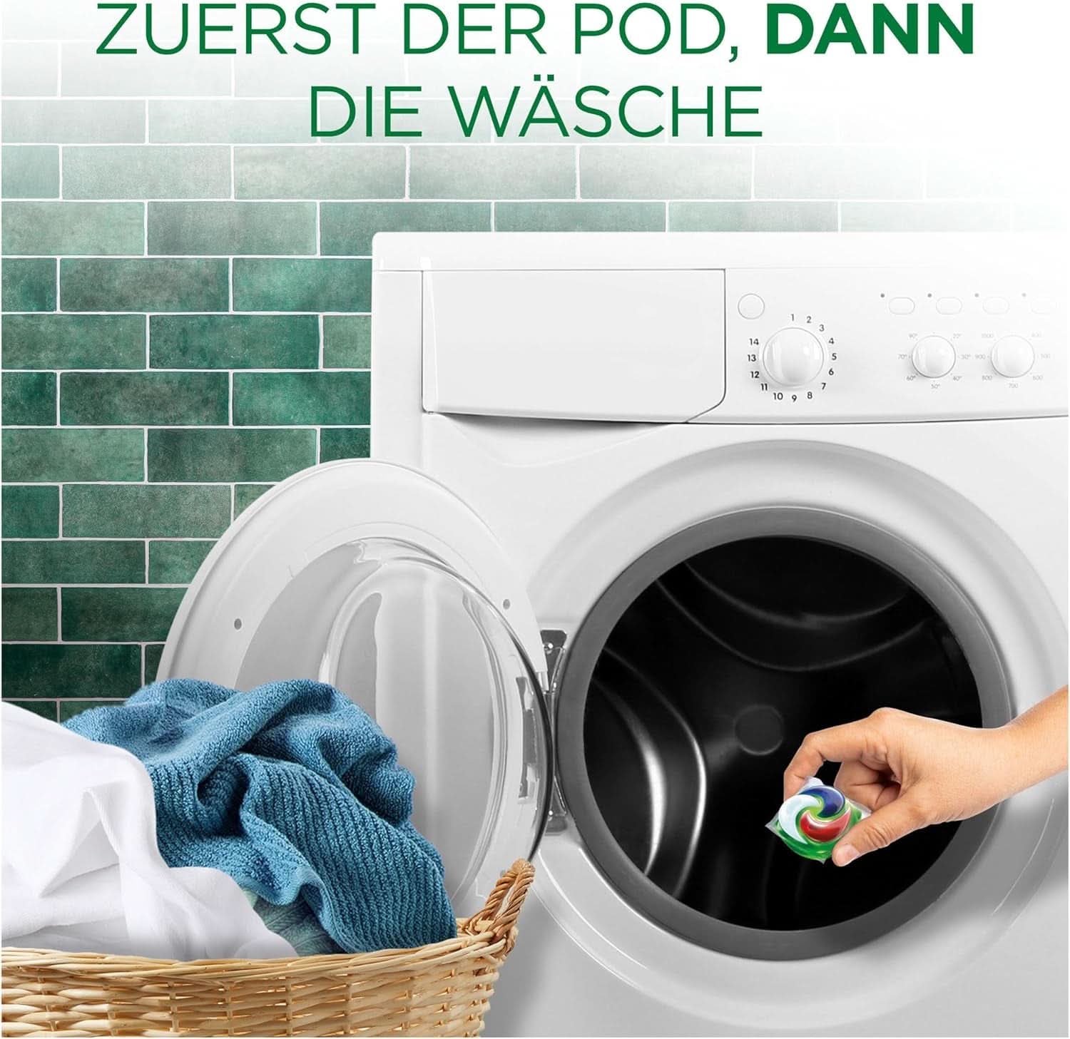 Detergent Ariel PODS All-In-1, 104 pods, detergent rufe colorate, curățenie strălucitoare Detergenti Rufe Naty Shop