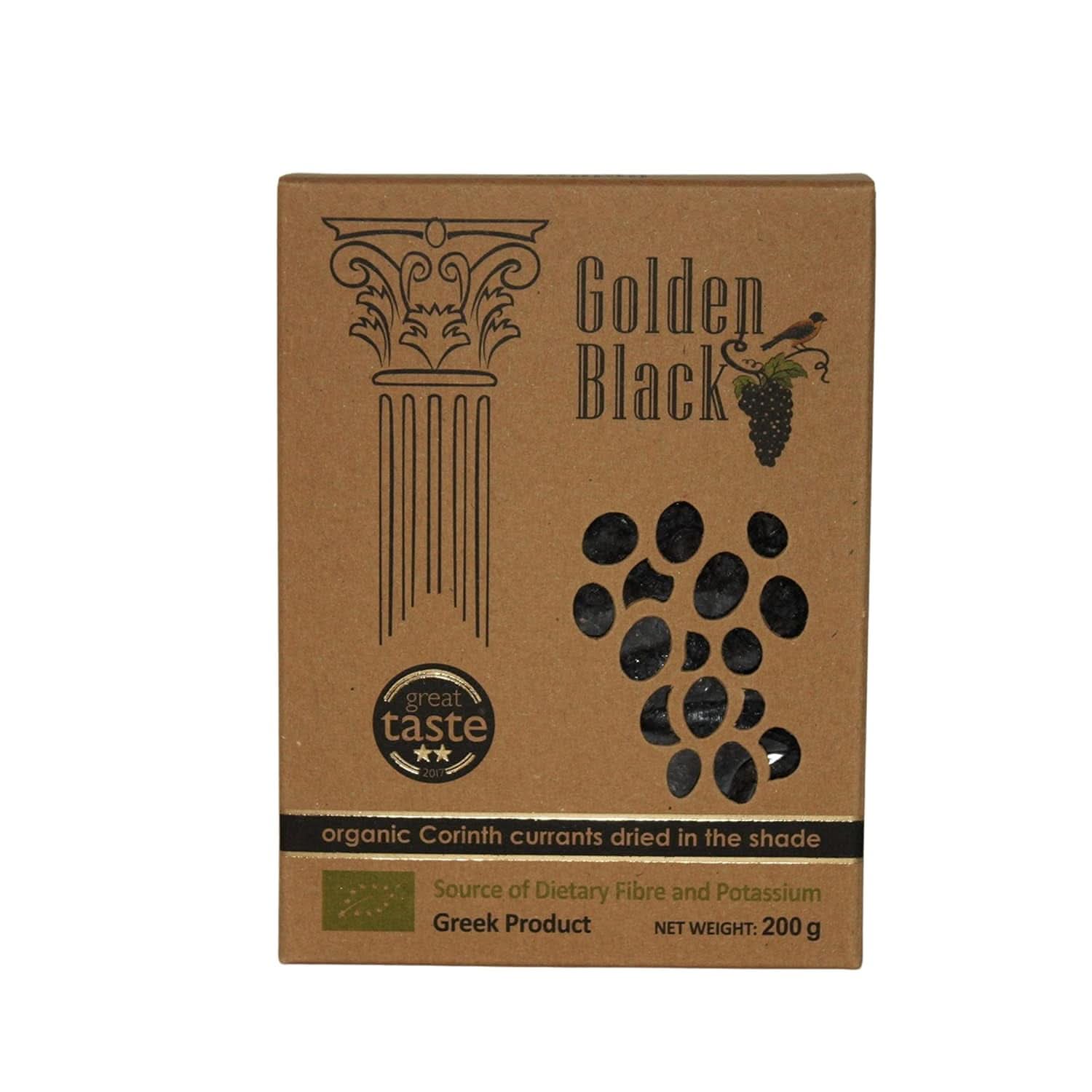 Stafide negre ecologice grecești - coacăze, pachet de 3 x 200 grame Produse deshidratate Naty Shop Coacaze