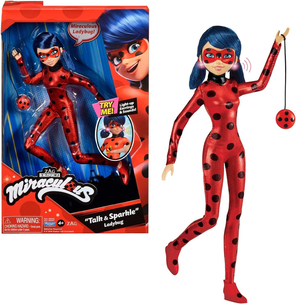 Bandai - Miraculous Ladybug - Scooter Miraculous Switch'n go + Gelenkpuppe Ladybug Lucky Charm 26 cm - P50668