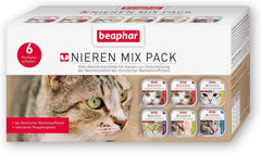 BEAPHAR – Pachet Mixt Dietă Renală – Hrană completă pentru pisici cu insuficiență renală cronică – Pentru susținerea funcției renale – 6 x 100 g