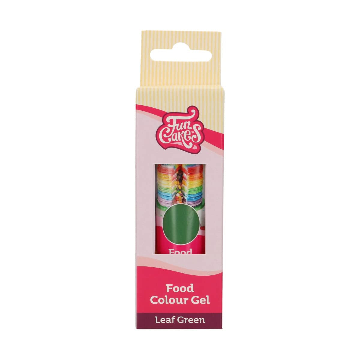 Colorant alimentar Funcakes Verde Frunză: Colorant alimentar foarte concentrat pentru aluat, cremă, fondant și marțipan. Dozare ușoară. Picătură individuală pentru a crea culori vibrante. Halal. 30 g.