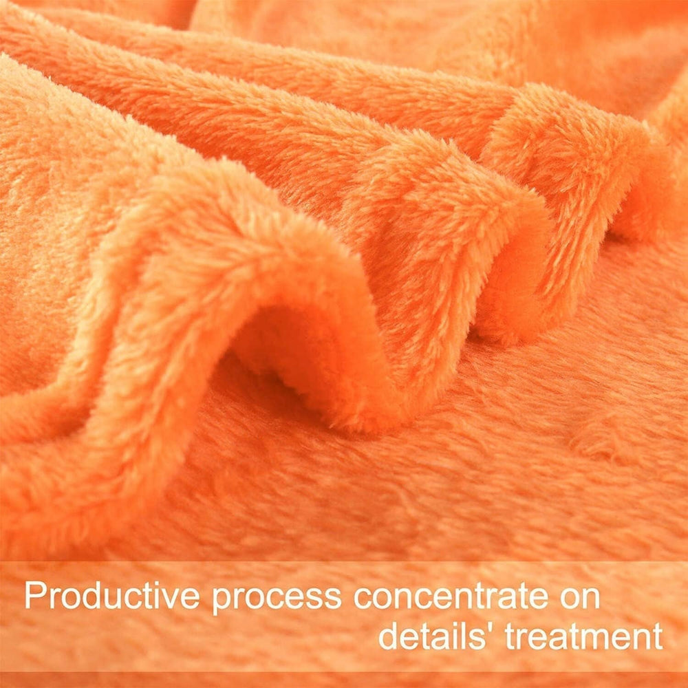 Sourcing Map Cosy pătură cuvertură cuvertură de pat Soft & cald fleece pătură ca canapea pătură Canapea pătură Living și cuddly pătură Pătură de lână din pluș moale catifelat Orange 150X200Cm Paturi si Cuverturi Besuche den uxcell-Store