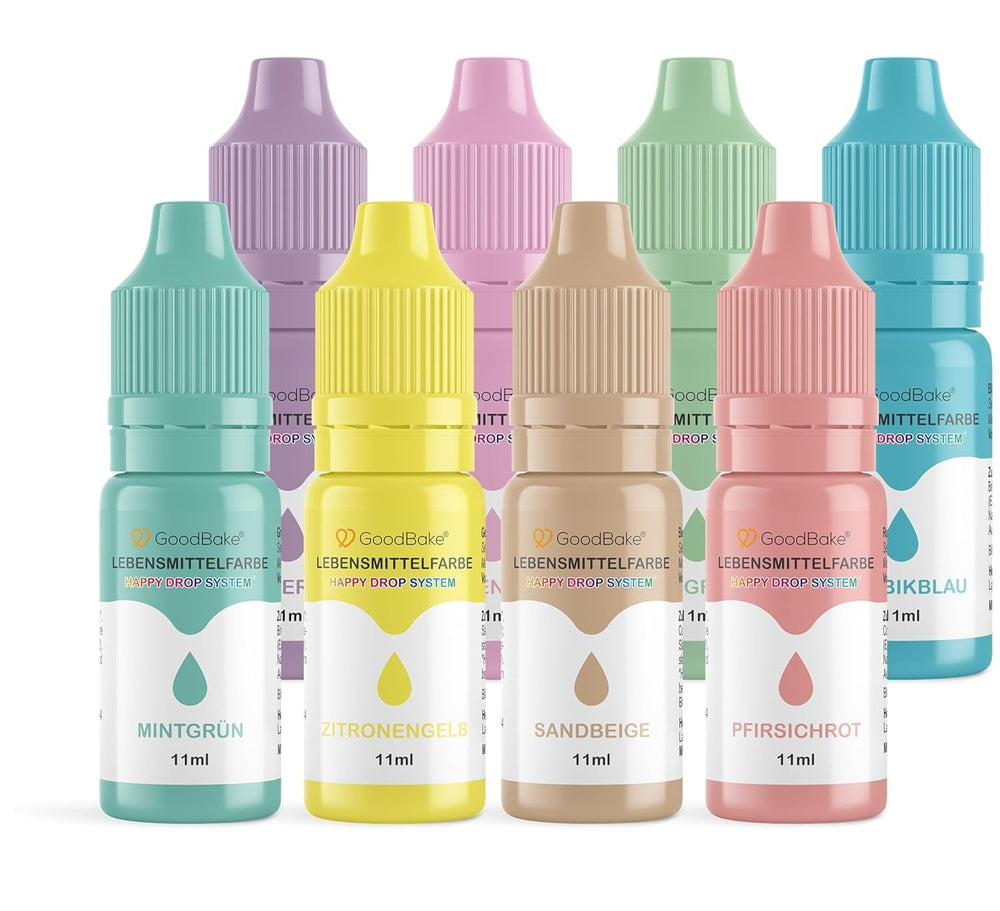 Colorant alimentar Goodbake Pastel Sand Beige (11 ml) – Colorant alimentar cu doză mare – Pentru colorarea prăjiturilor, fondantului, cremei de unt, macarons-urilor, băuturilor, slime-ului și multor altor obiecte. 100% vegan
