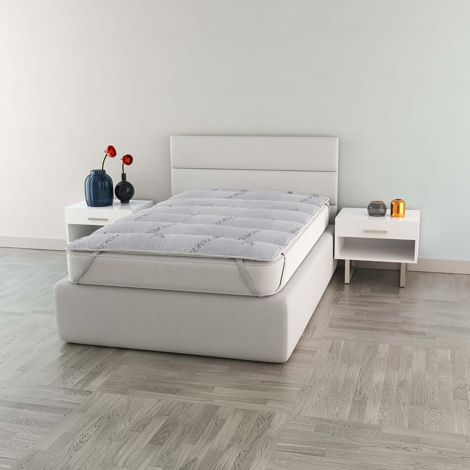 MB Home Italia, Topper, Thermocontrol, Double 160X195 Cm Plapumi si pilote Naty Shop Single 80X195 Cm Tencel