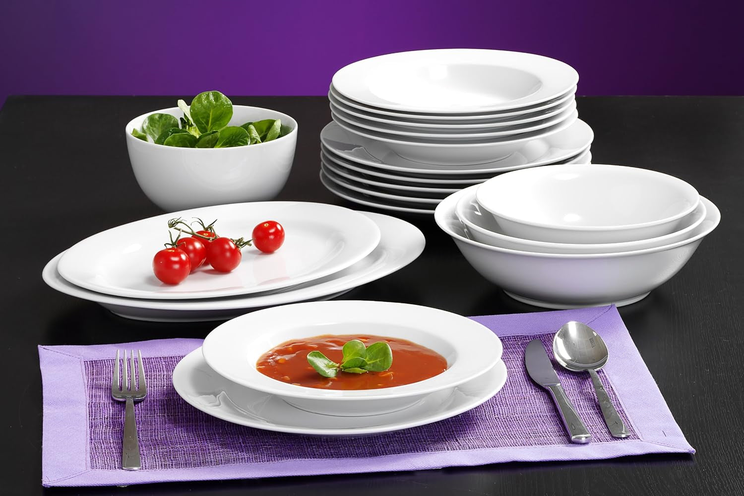 Set de veselă Ritzenhoff & Breker Bianco, 12 piese, porțelan
