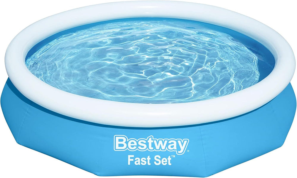 Set piscină supraterană Bestway Fast Set cu pompă de filtrare Ø 305 x 66 cm, albastră, rotundă