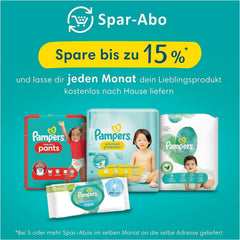 Scutece Pampers pentru bebeluși, mărimea 2 (4-8 kg), Harmony, cutie pentru jumătate de lună, protecție delicată a pielii și ingrediente pe bază de plante, 240 bucăți