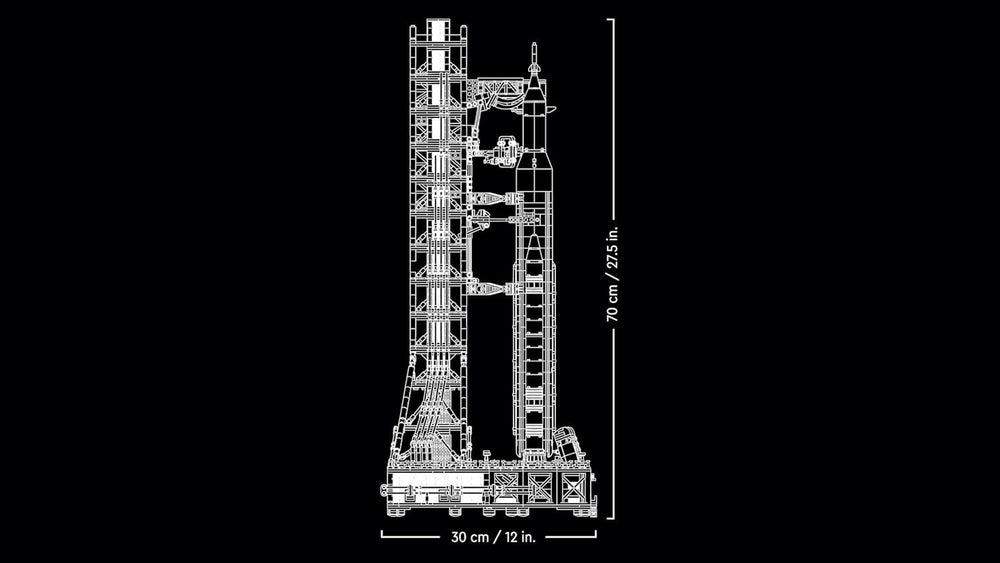 LEGO Icons NASA Artemis Startrampe, Geschenk, Dekoration fürs Wohnzimmer oder Büro, Bauset für Erwachsene, mit Orion-Raumkapsel und Startrampe, Sammlerstück 10341