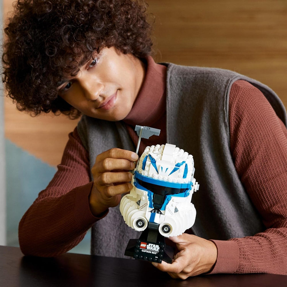 LEGO 75349 Star Wars Captain Rex Helm Set, The Clone Wars Modell Sammlerstück für Erwachsene, 2023 Serie, Erinnerungsstück und Geschenk-Idee