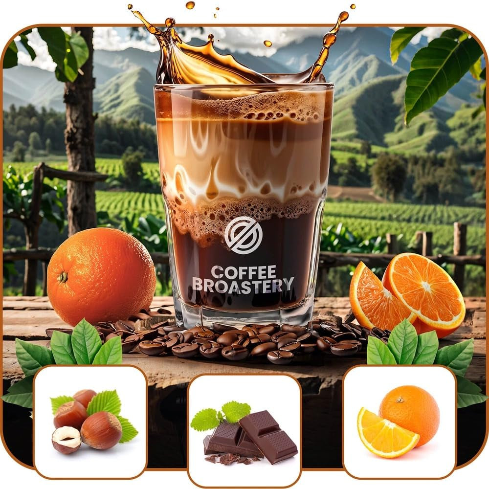 Set boabe de cafea 2x1kg 2000g | Brazilia Guaxupe | Brazilia Cerrado | Brazilia | Cafea specială | Proaspăt prăjită