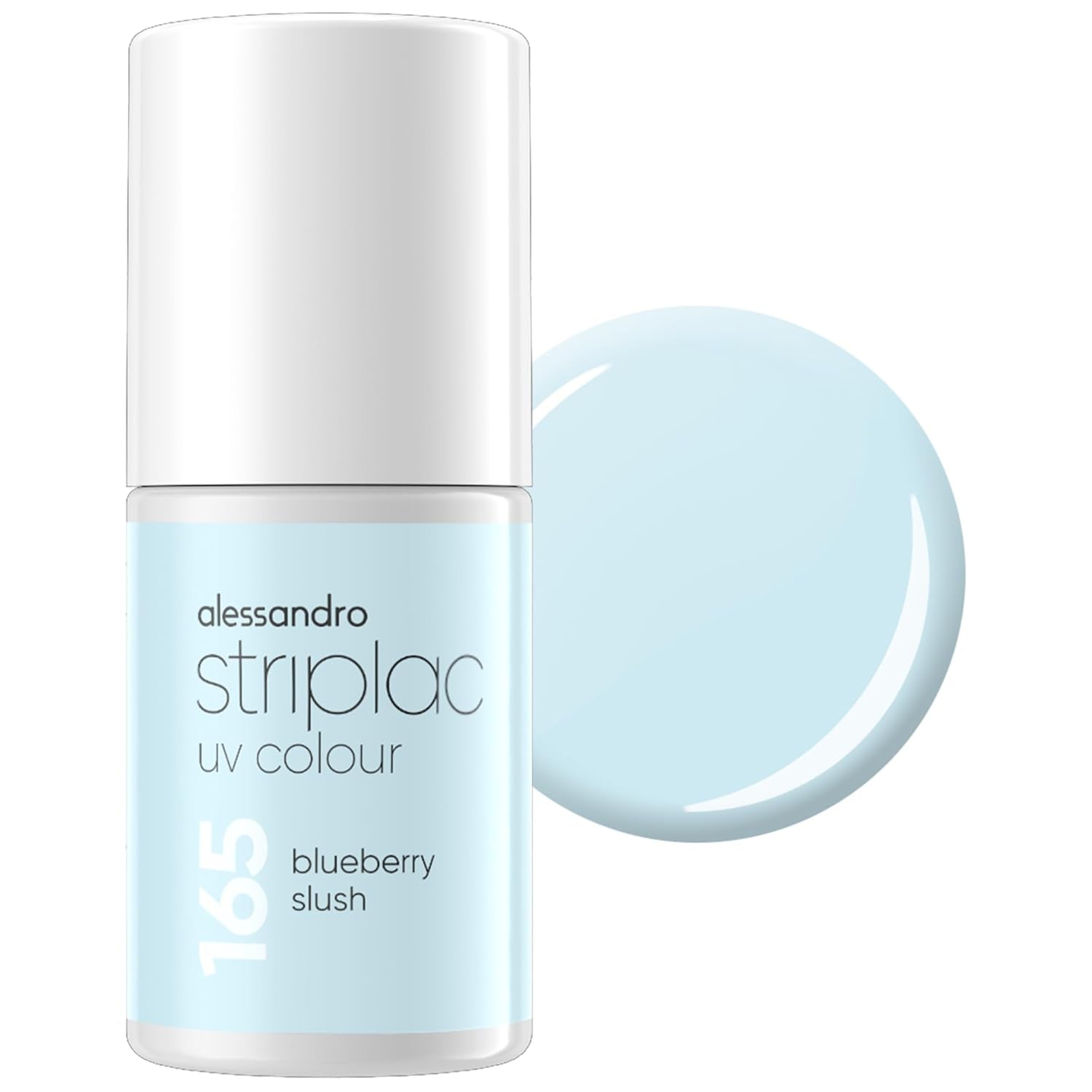 Oja UV alessandro Striplac Lavender Lemonade – Delicată și de lungă durată – Îndepărtare ușoară datorită tehnologiei de îndepărtare – Vegană și cruelty-free – 8 ml