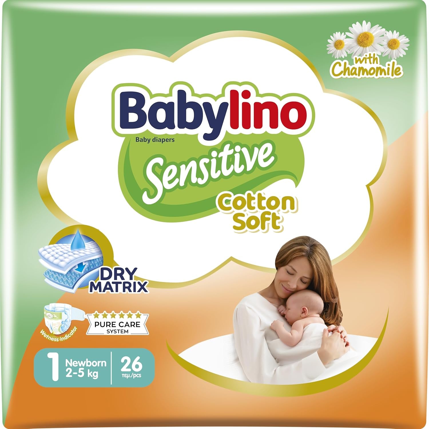 Scutece pentru bebeluși Sensitive mărimea 4, Maxi (8-13 kg), 20 bucăți