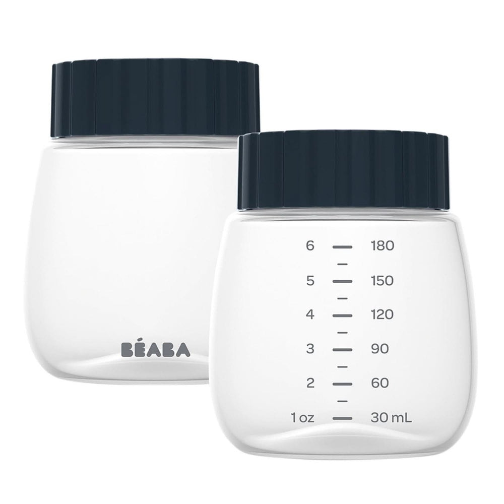 BÉABA, Beaba 2 sticle pentru depozitare lapte matern, 180 ml Accesorii Hrana si Alaptare Bebe Naty Shop