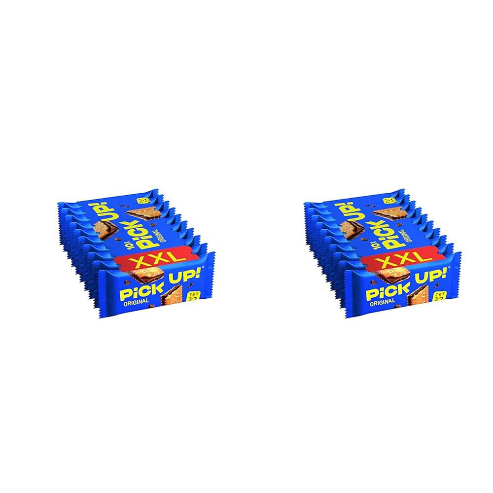 Pick UP! Original, Baton de fursecuri cu o batonă crocantă de ciocolată cu lapte între două fursecuri, Gustare la pachet, 1 pachet (10 x 28 g)