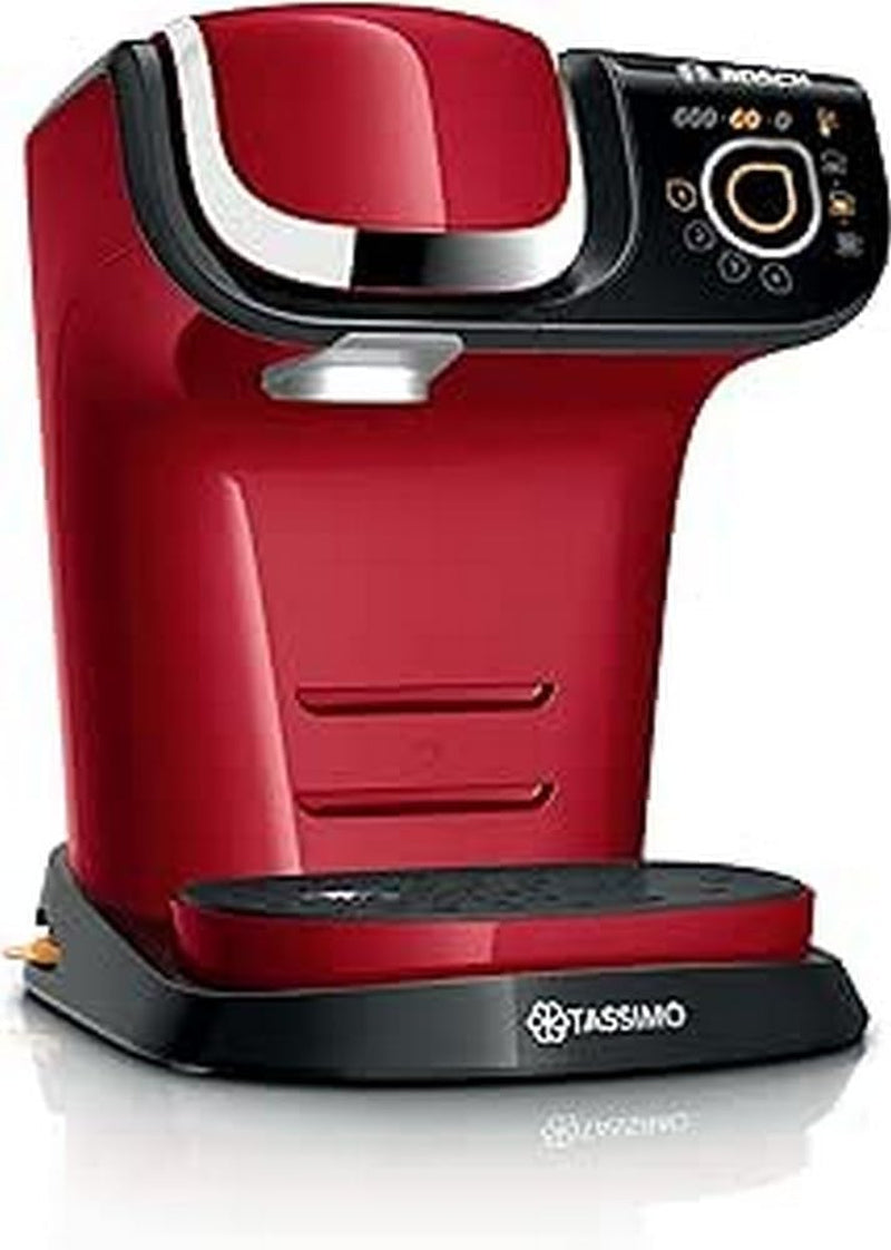 Espressor Tassimo My Way cu 2 capsule TAS6502 cu filtru de apă, peste 70 de băuturi, personalizare băuturi, varietate de cafea, preparare ușoară, 1.500 wați, negru