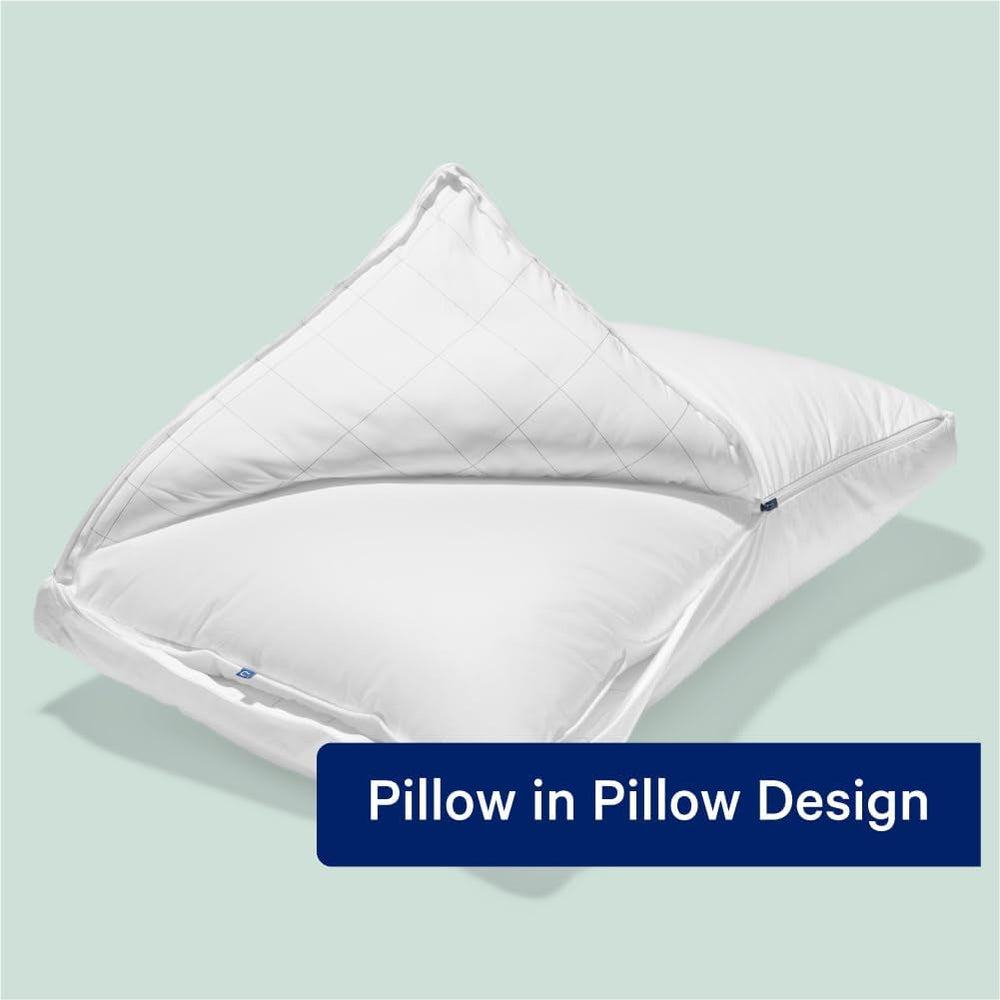 Pernă de dormit Casper standard alb, 1 bucată (1 pachet) Perne standard Naty Shop