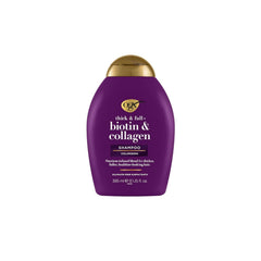 OGX Biotin & Collagen Shampoo (385 Ml), Șampon de întărire a părului pentru păr fin și subțire Duș și baie OGX 385 ml