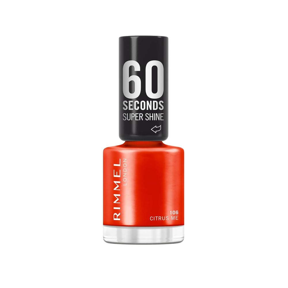Oja Rimmel 60 Seconds Super Shine, uscare rapidă, culori vibrante, durabilă, 8 ml, 112 Almost Apricot