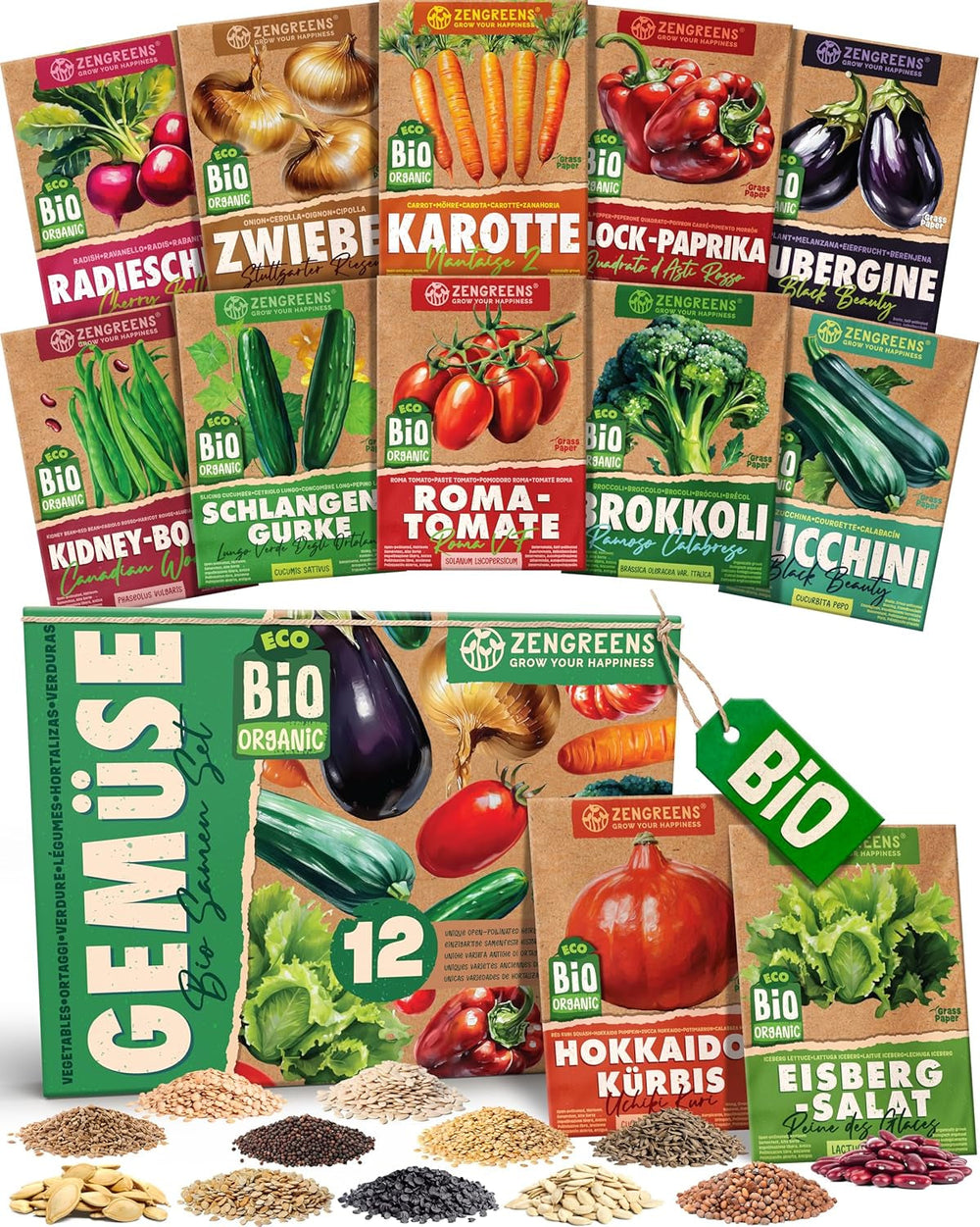 Semințe de roșii organice într-un set de 10 - 10 semințe de roșii pentru cultivare ușoară în grădină, balcon sau strat înălțat - semințe de plante - răsaduri