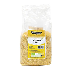 Mei organic 1 kg, boabe organice bogate în fibre și minerale, boabe de mei galben pentru consum, pachet ideal pentru familie