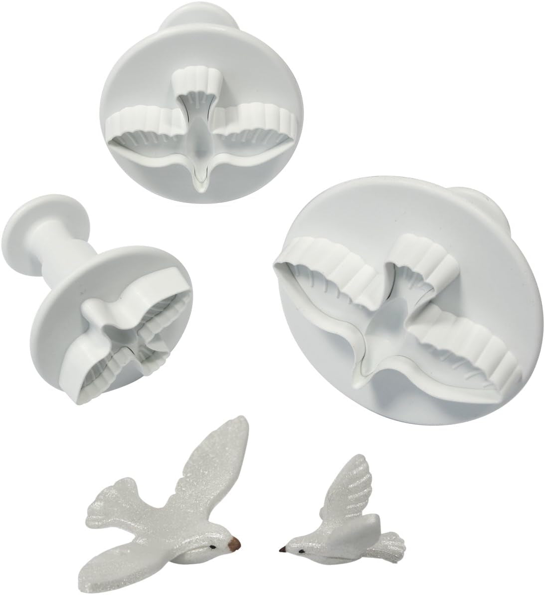 DV1010 Mașină de tăiat embossare cu motiv de porumbel, format mic, mediu și mare, plastic, alb, 9 x 2 x 9 cm, 1 unitate