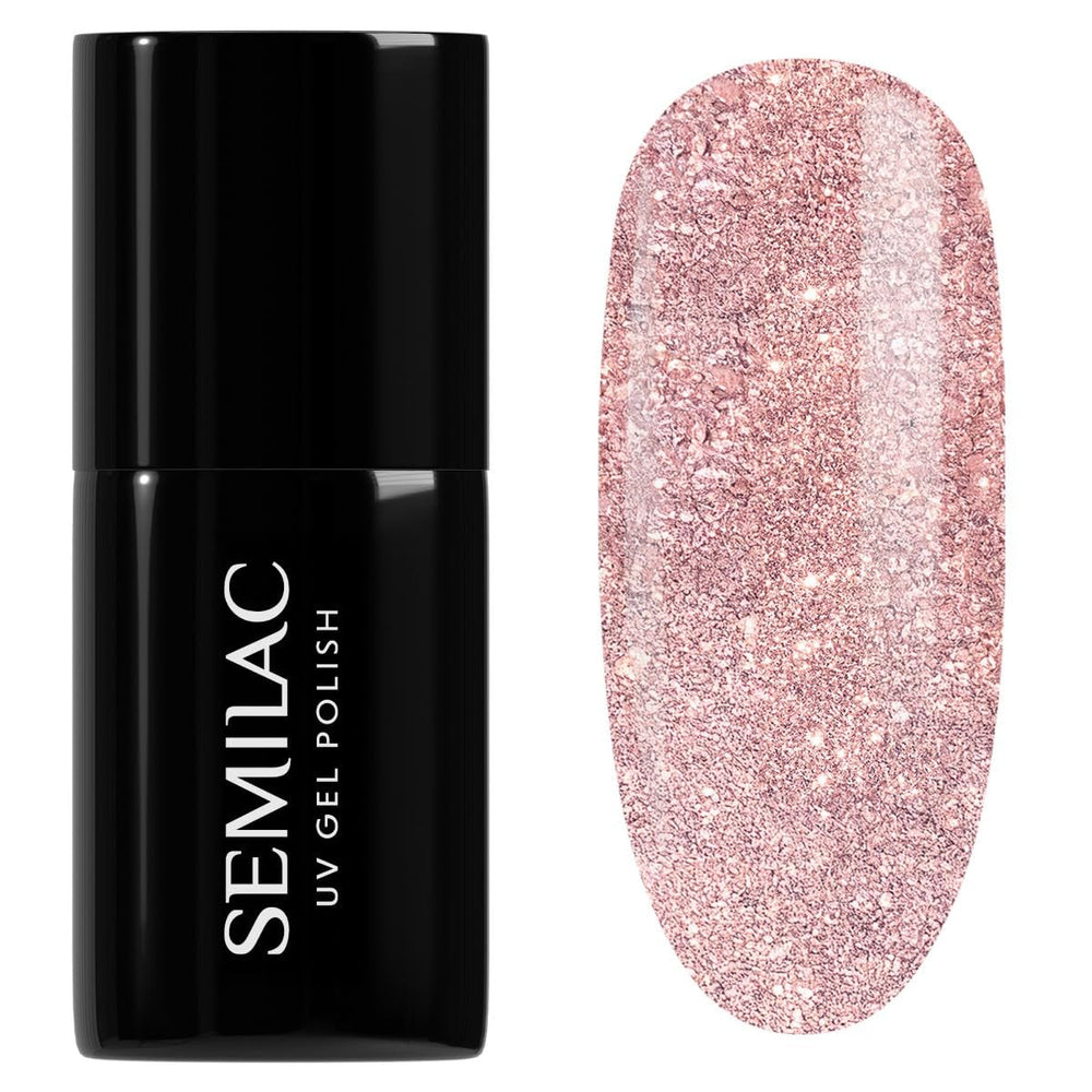 Semilac UV Nagellack Hybrid 404 Black Beans Muffin 7ml Kollektion Tastes of Fall