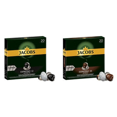 Kaffeekapseln Espresso Ristretto, Intensität 12 von 12, 10 x 20 Getränke & Kaffeekapseln Espresso Intenso, Intensität 10 von 12, 200 Nespresso®* kompatible Kapseln, 10 x 20 Getränke