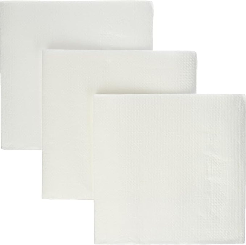 , Șervețel de cocktail din hârtie, 1/4-fold, dantelă, 150 șervețele, alb